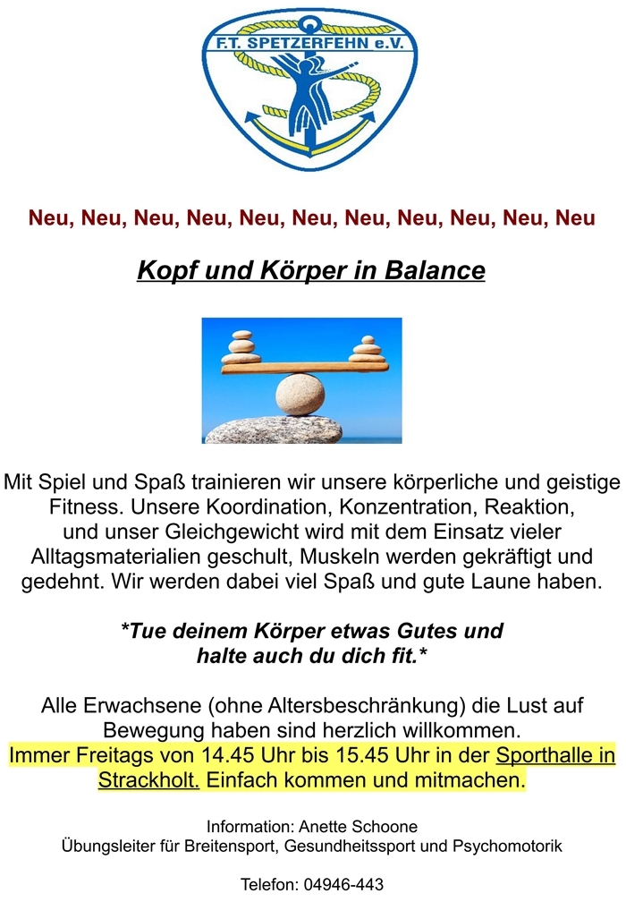 Ft Kopf und Körper in Balance